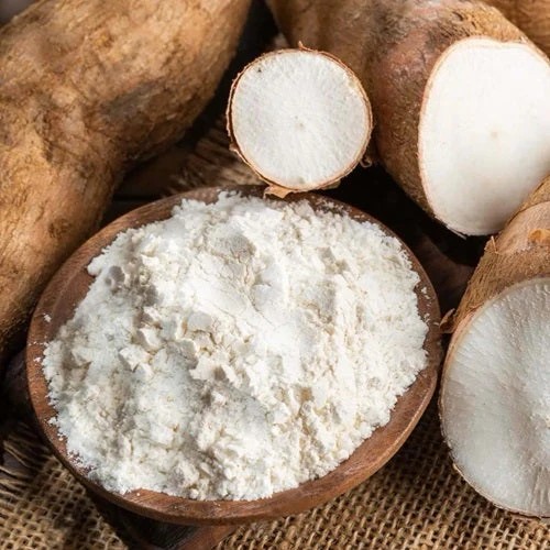 High-quality cassava flour milled from fresh Ghanaian cassava roots