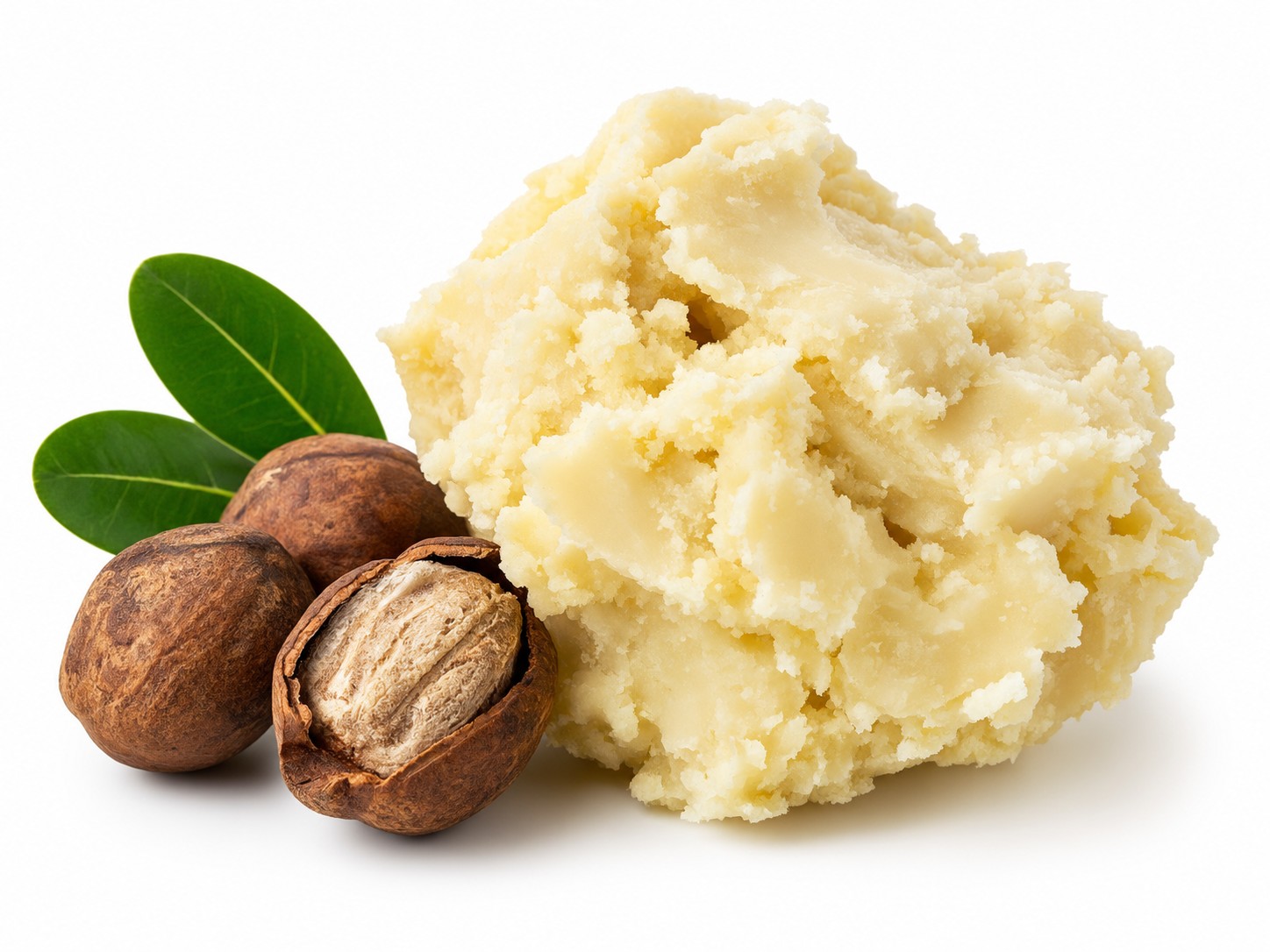 100% natural, unrefined shea butter with wild-harvested shea nuts
